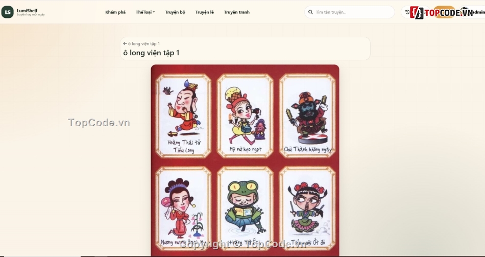 giao diện web,web truyện,website đọc truyện đẹp